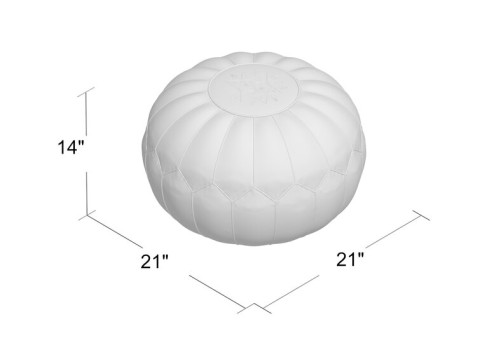 Bedias Velvet Round Pouf Ottoman 3D मॉडल