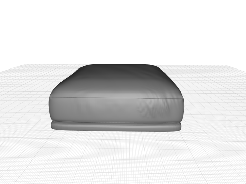 Sunday Small Ottoman 3D Model