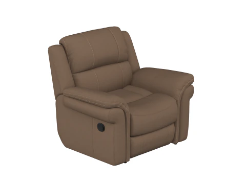 Arles Wide Faux Leather Standard Recliner - 5 Colour 3D Model
