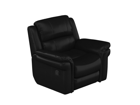 Arles Wide Faux Leather Standard Recliner - 5 Colour Model 3D