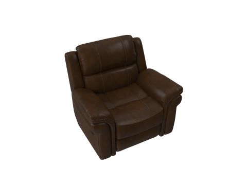 Arles Wide Faux Leather Standard Recliner - 5 Colour Model 3D