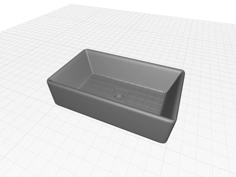 Cape Farmhouse Kitchen Sink 3D Model