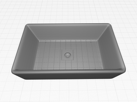 Cape Farmhouse Kitchen Sink 3D Modell