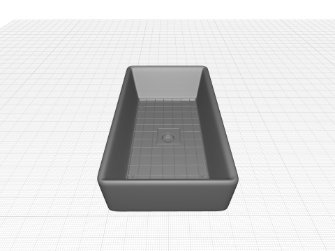 Cape Farmhouse Kitchen Sink 3D Modell
