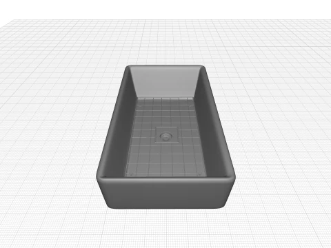 Cape Farmhouse Kitchen Sink 3D Model
