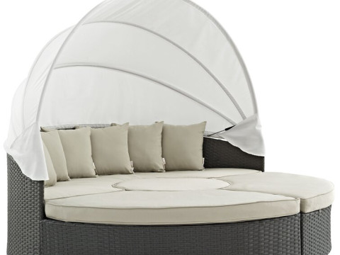 Mucha Wide Outdoor Patio Daybed 3D Модель
