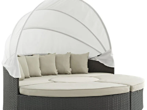 Molto ampio divano letto da patio per esterni Modello 3D