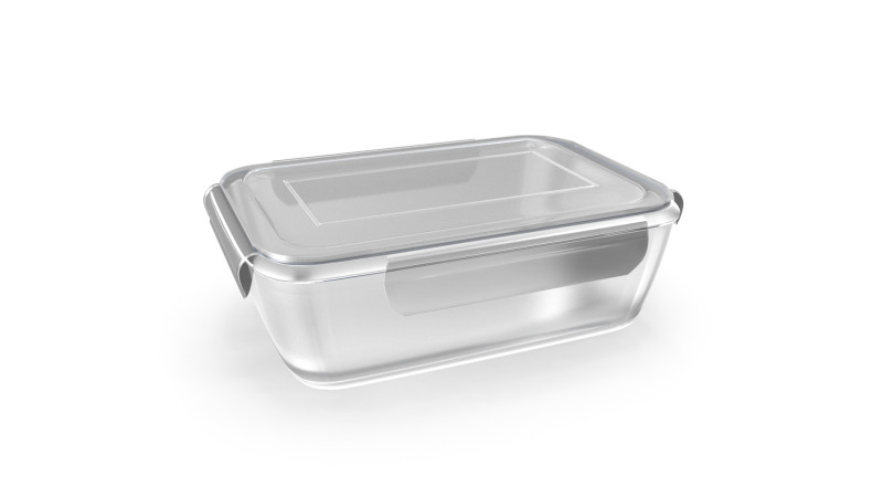 Lana Glass Meal Prep Food Storage Container Model 3D .c4d .max .obj .3ds .fbx .stl .blend 