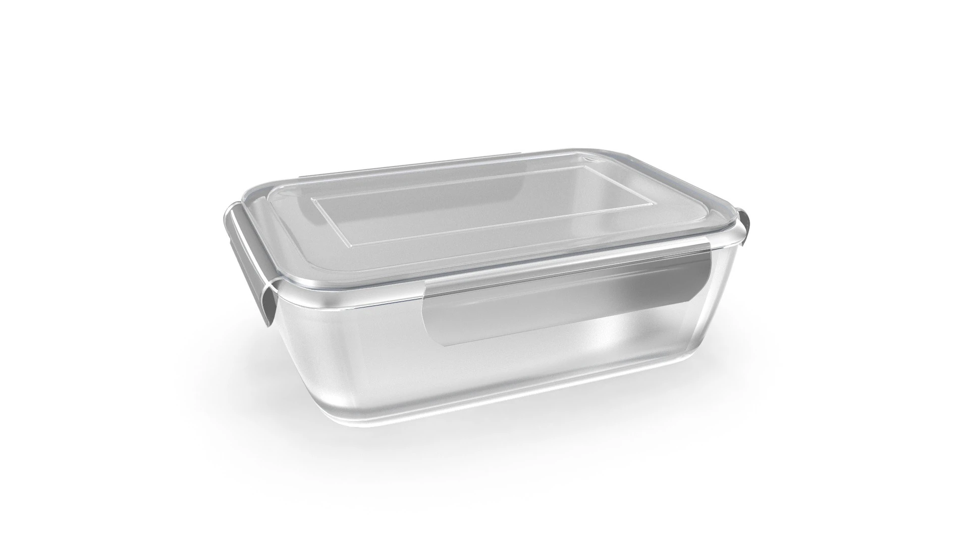 Lana Glass Meal Prep Food Storage Container 3D Model .c4d .max .obj .3ds .fbx .stl .blend