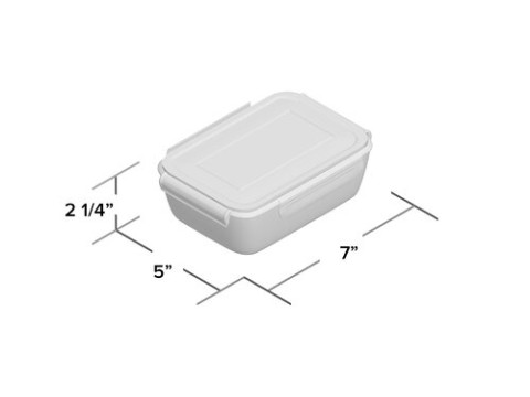 Lana Glass Meal Prep Food Storage Container Model 3D