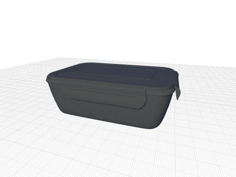 Lana Glass Meal Prep Food Storage Container 3D Model