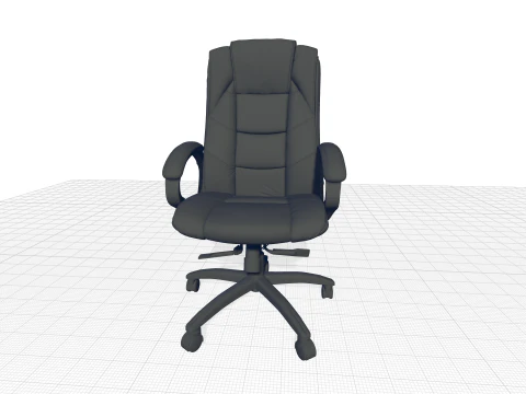 Leather Executive Chair - 2 colour 3D Model