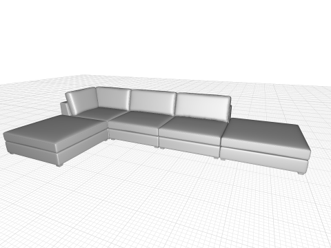 Kendrick Sectional 3D मॉडल