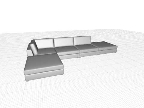 Kendrick Sectional 3D मॉडल