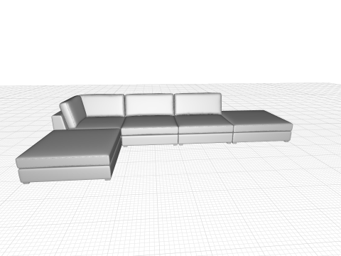 Kendrick Sectional 3D मॉडल