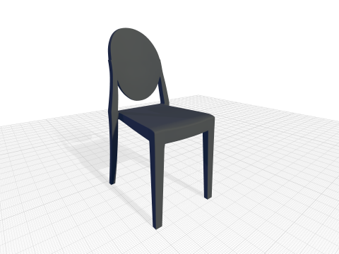 Victoria Ghost Side Chair 3D Model