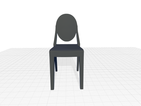 Victoria Ghost Side Chair 3D Model