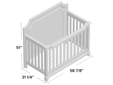 Lafayette Convertible Crib 3D मॉडल