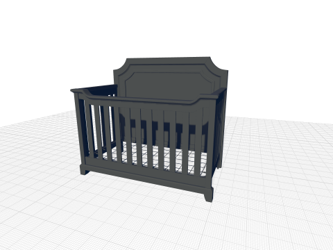 Lafayette Convertible Crib 3D मॉडल
