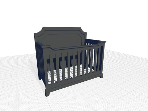 Lafayette Convertible Crib 3D Model