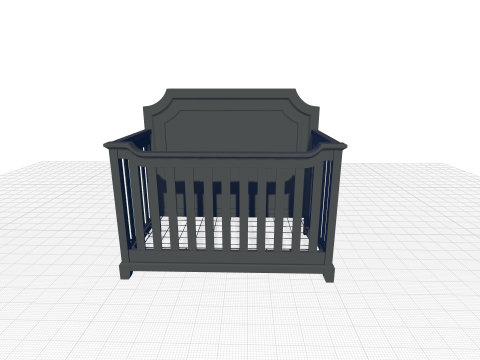 Lafayette Convertible Crib 3D मॉडल
