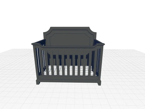 Lafayette Convertible Crib 3D Model