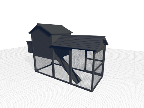 Belinda Chicken Coop - Chicken Run Modèle 3D