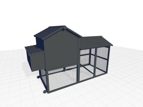 Belinda Chicken Coop - Chicken Run Modèle 3D