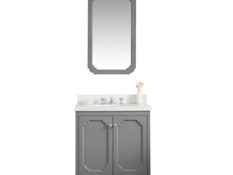 Queen Single Bathroom Vanity Set - 2 Colour Modello 3D