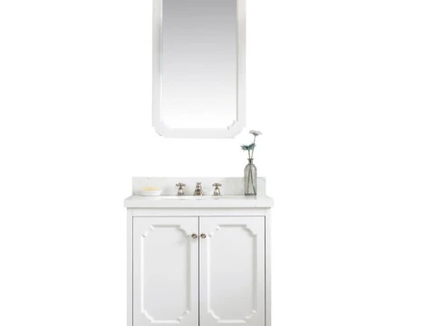 Queen Single Bathroom Vanity Set - 2 Colour 3D Model