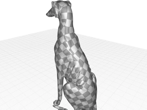 Dog Statue 3D Model