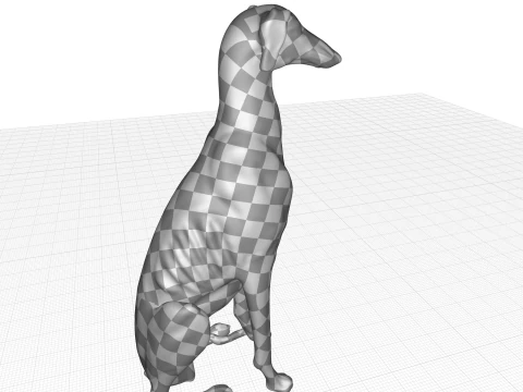 Dog Statue 3D Model