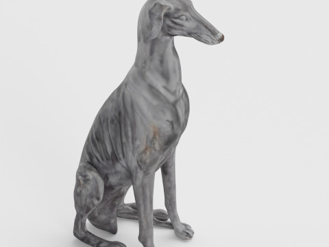 Dog Statue 3D Model