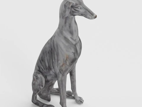 Dog Statue 3D Model