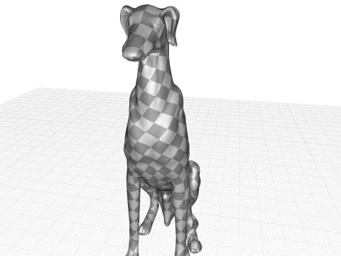 Dog Statue 3D Model