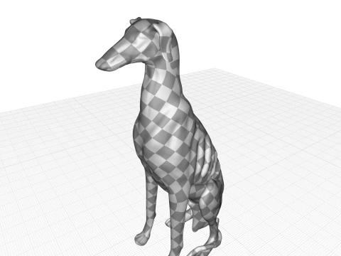 Dog Statue 3D Model