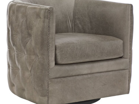 Palazzo Wide Tufted Genuine Leather Top Grain Leather 3D Model