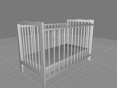 Journey Jameson Cot - Mattress 3D Model