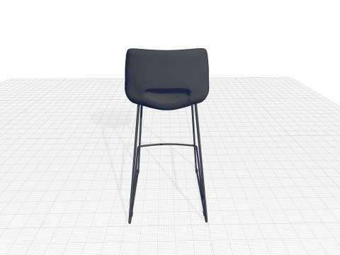 Erwin Bar and Counter Stool Tall Chair 3D Модель