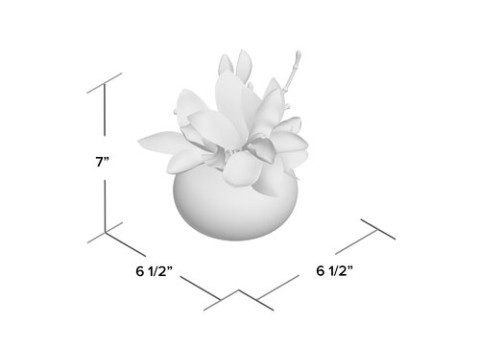 Cymbidium Orchid Floral Arrangement in Vase 3D मॉडल