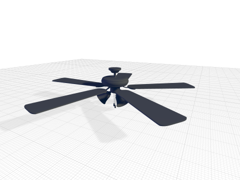 Godbey Standard Ceiling Fan 3D Model