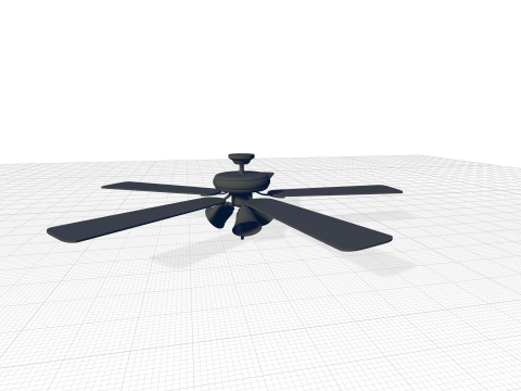 Godbey Standard Ceiling Fan 3D Model