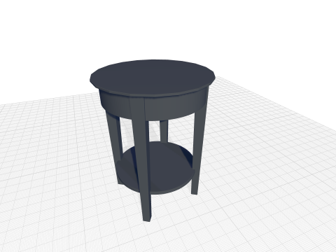 Metropolitan Tall End Table Model 3D