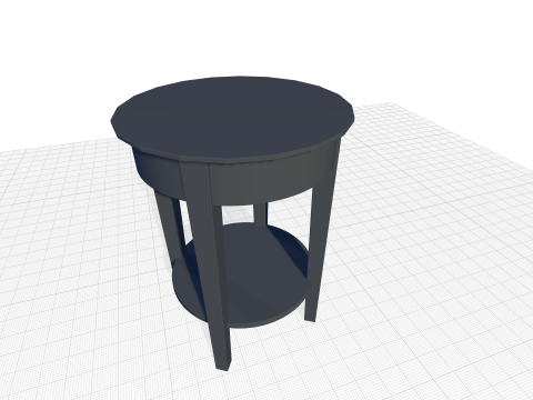 Metropolitan Tall End Table Model 3D