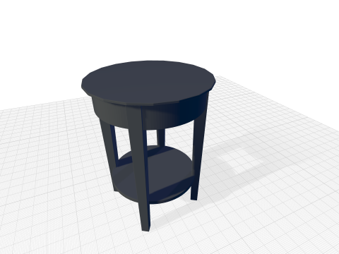Metropolitan Tall End Table Model 3D