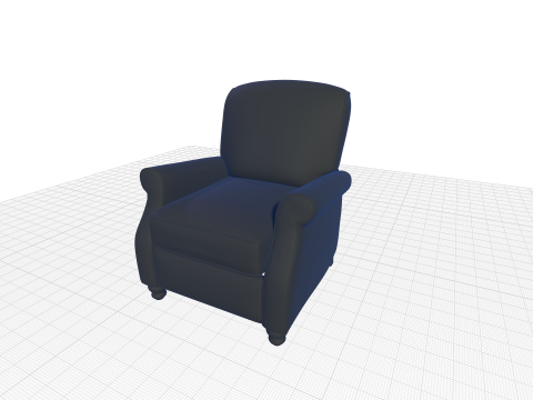 Lincolnton Manual Recliner - 2 colour 3D 模型