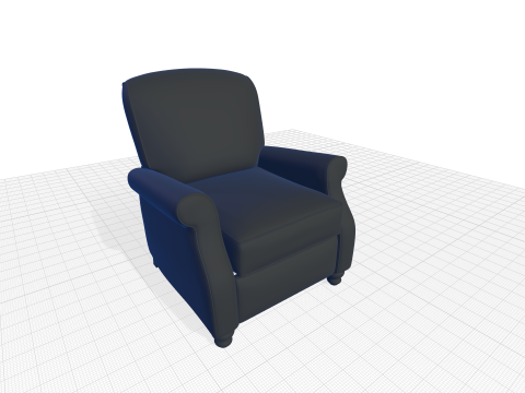 Lincolnton Manual Recliner - 2 colour 3D 模型