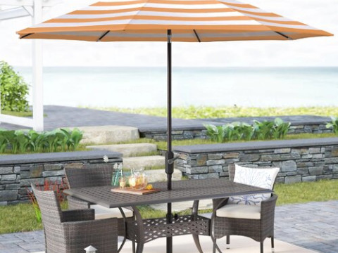 Market Umbrella - 4 Colour Modello 3D