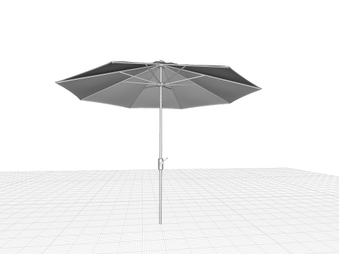 Market Umbrella - 4 Colour Model 3D