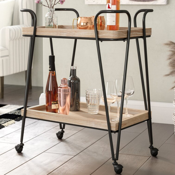 Maley Bar Cart 3D Model .c4d .max .obj .3ds .fbx .stl .blend